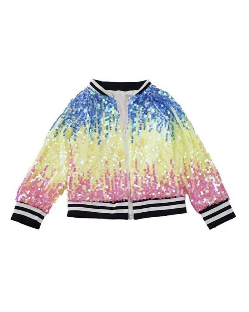 Tie dye sequins jacket Material.   Fall kids   Jackets