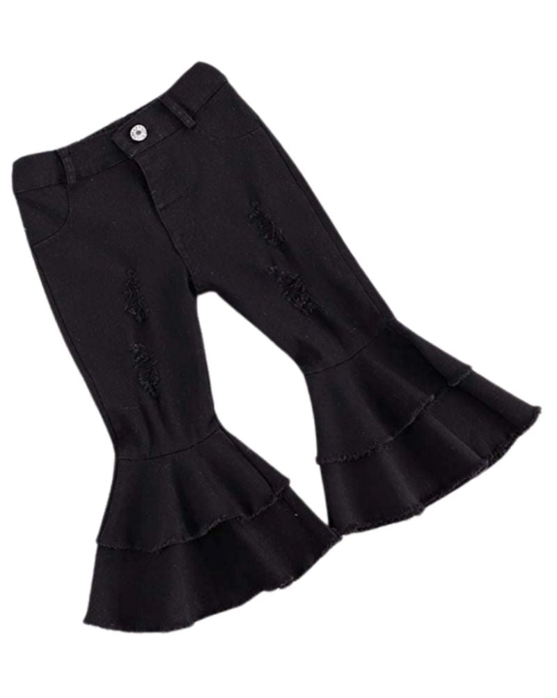 Double Layer Bell Bottom Pants.       JP Fall Kids