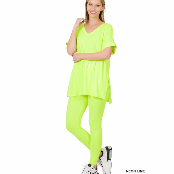 Spring Chilling Lounge Set - Neon Lime SP22 FW2021
