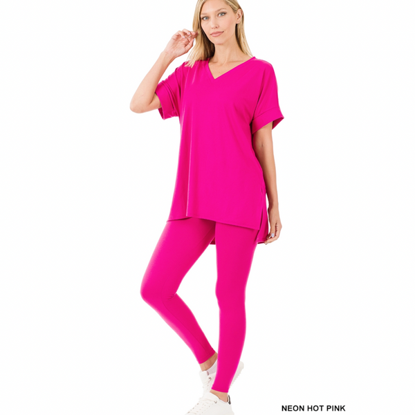 Spring Chilling Lounge Set - Neon Hot Pink SP22 FW2021