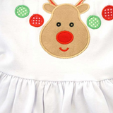 Deer appliqué plaid pants sets         XMAS